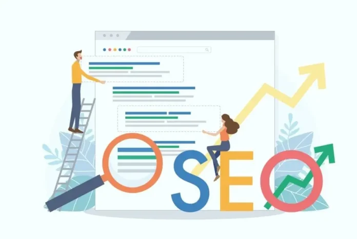 Illustration showing SEO trends and smart marketing strategies for 2025 digital landscape