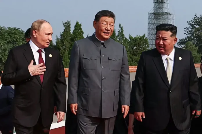 Xi Jinping Putin Kim at China 2025 military parade