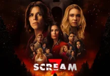 Scream 7 Review (2026): Brilliant Yet Ruthless Franchise Revival That Redefines Ghostface Ghostface in Scream 7 (2026) intense hallway scene highlighting psychological horror and legacy tension